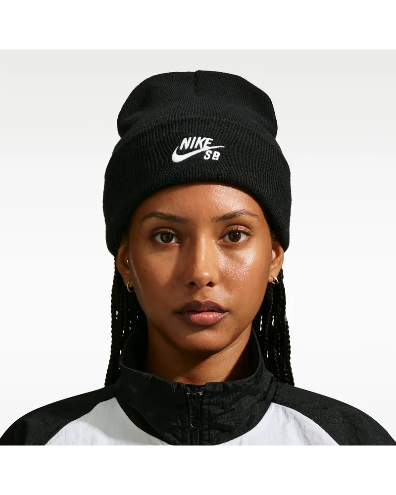 Nike SB Peak Skateboard-Beanie - Schwarz Schwarz