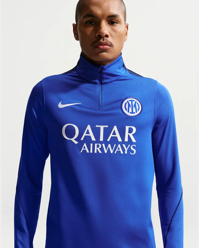 Nike Inter Mailand Strike  Dri-FIT Fußball-Drill-Oberteil aus Strickmaterial (Herren) - Blau Blau