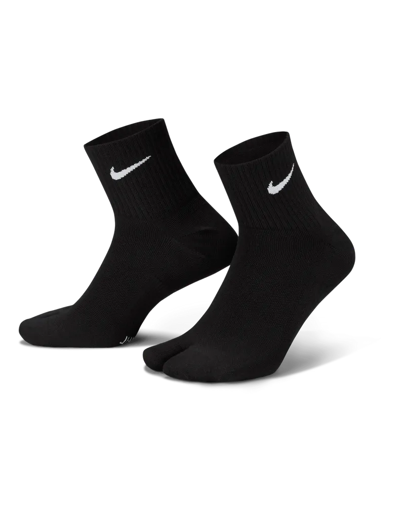 Nike Everyday Plus Lightweight Knöchelsocken mit geteilten Zehen - Schwarz Schwarz