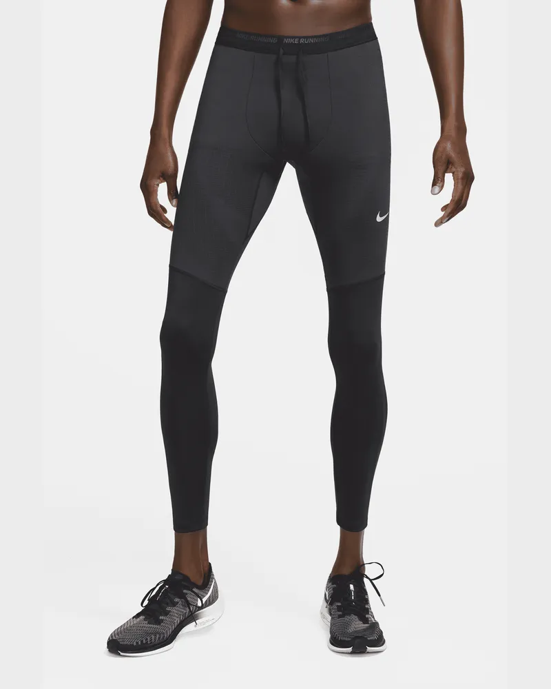 Nike Phenom Dri-FIT Lauftights für Herren - Schwarz Schwarz
