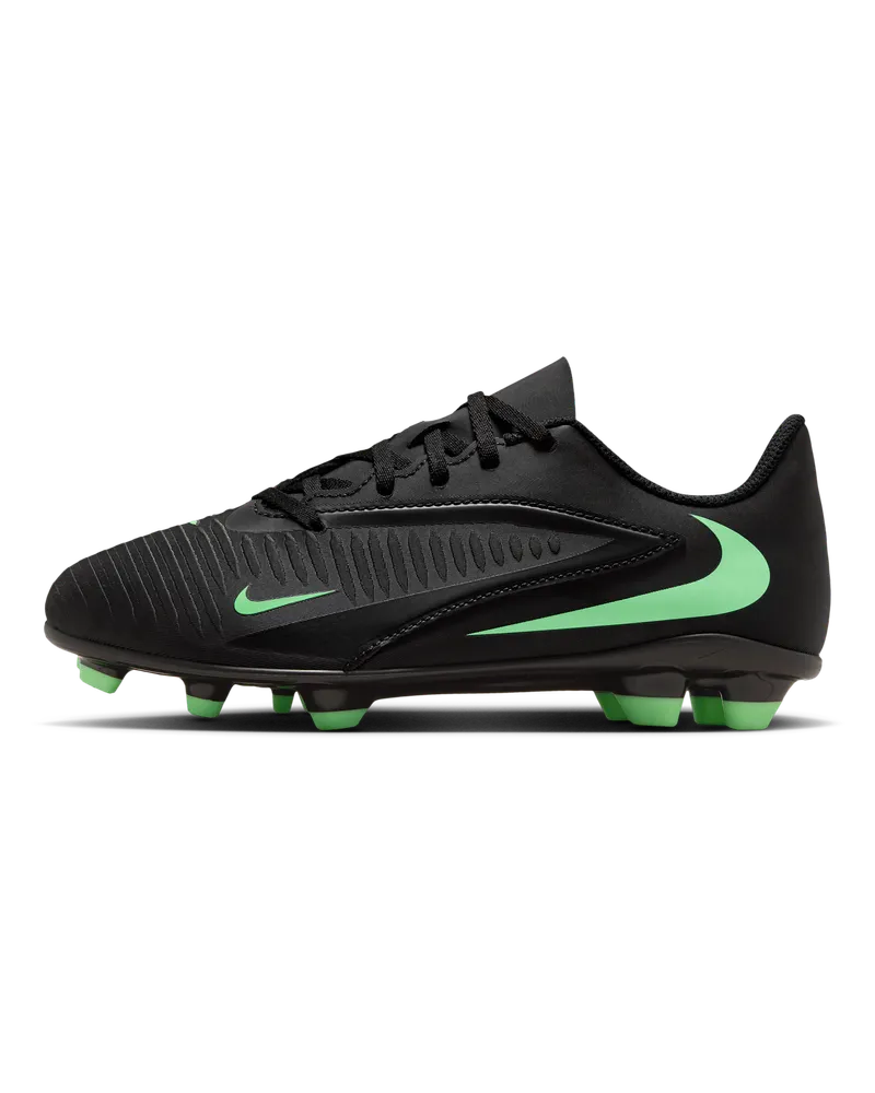 Nike Jr. Phantom 6 Low Club Fußballschuh für verschiedene Böden (ältere Kinder) - Schwarz Schwarz