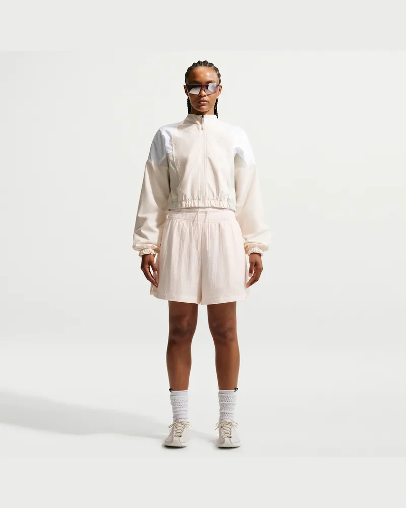 Nike weite, leichte Ripstop-Shorts mit hohem Bund (Damen) - Weiß Weiß