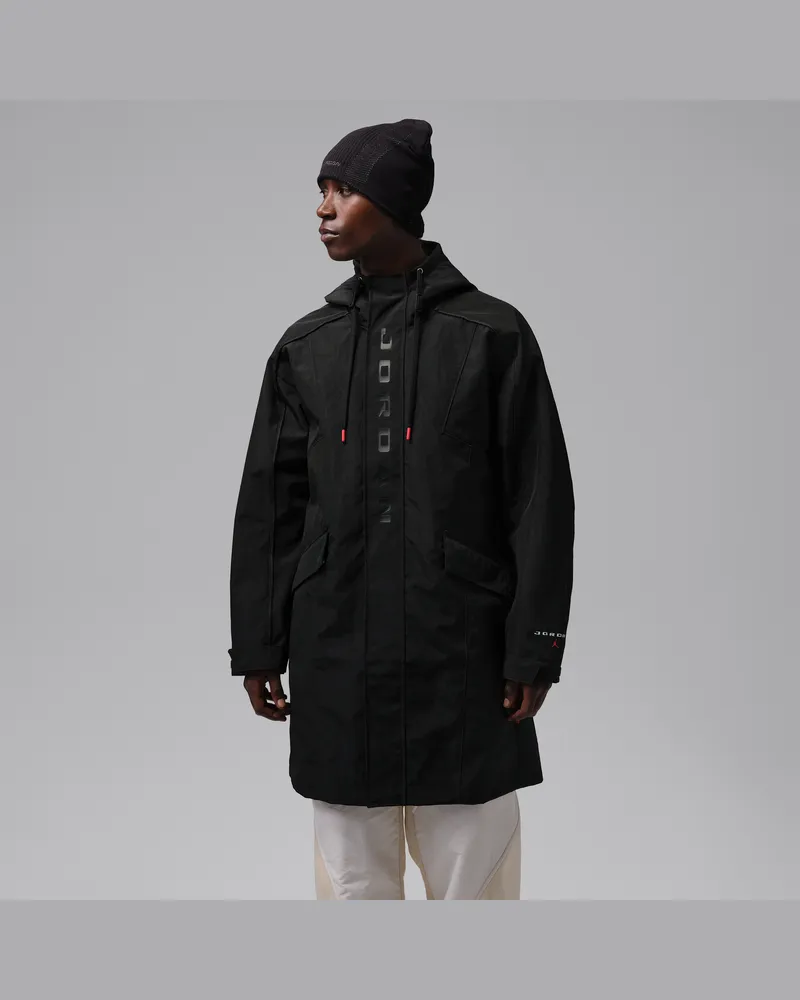 Jordan Flight Fishtail-Parka (Herren) - Schwarz Schwarz