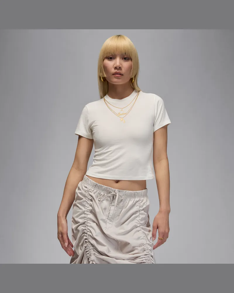 Jordan Flight Damen-T-Shirt mit Grafik - Weiß Weiß