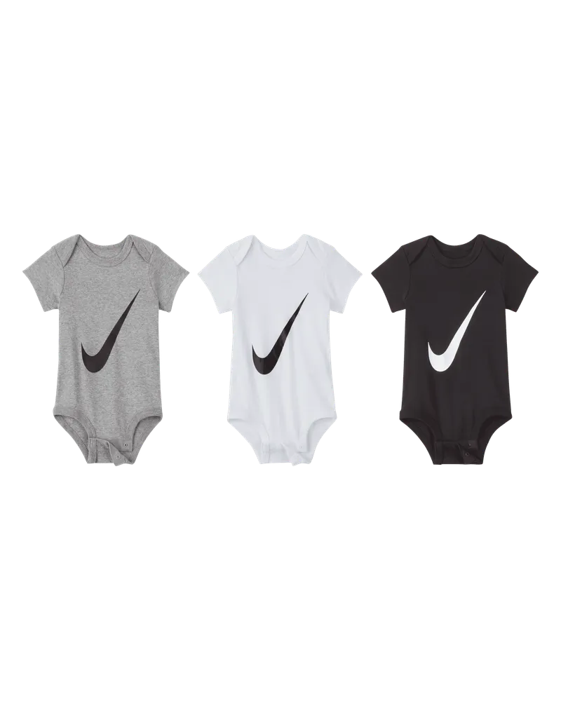 Nike Bodysuit-Set für Babys (0–6 M) (3er-Pack) - Weiß Weiß