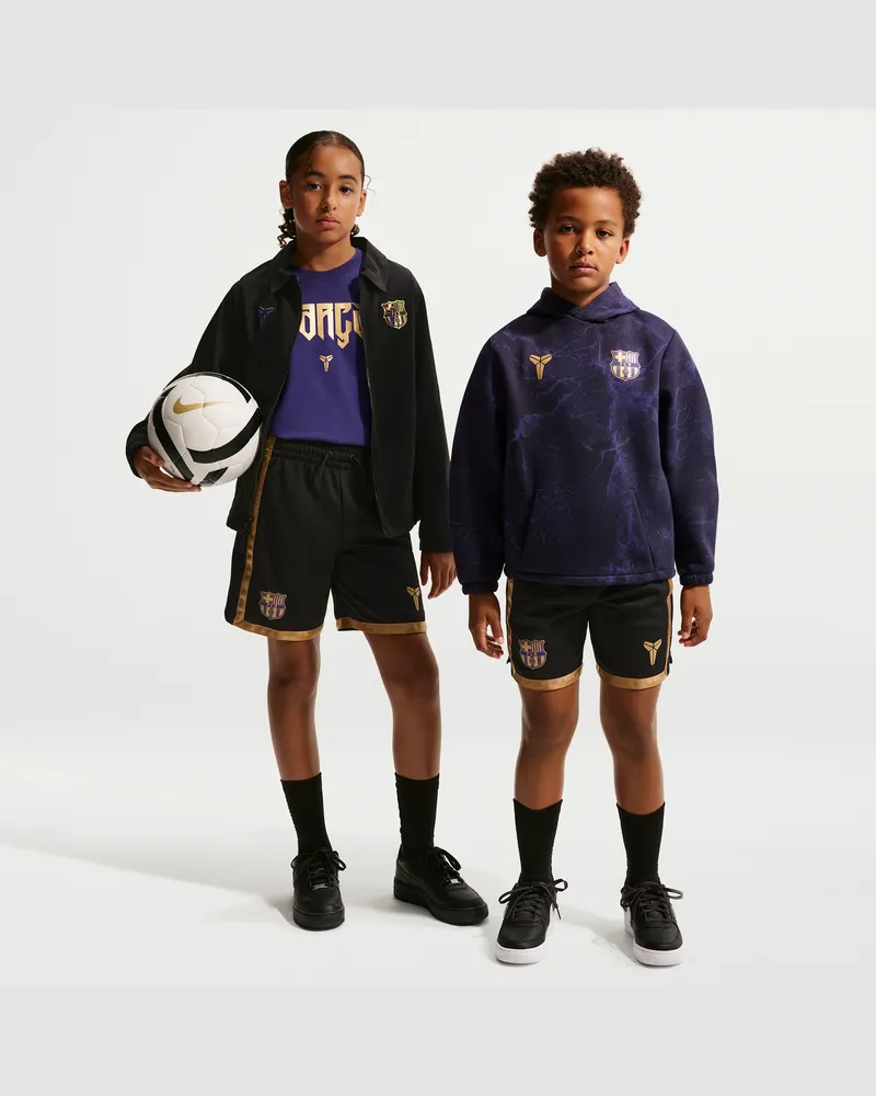 Nike FC Barcelona Away Kobe Dri-FIT Fußball-Shorts (ältere Kinder) - Schwarz Schwarz