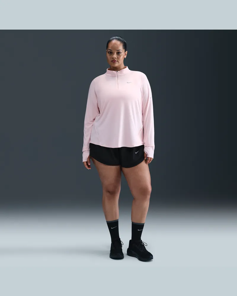 Nike Tempo Dri-FIT Laufshorts mit Innenslip und mittelhohem Bund (Damen, große Größen, ca. 7,5 cm) - Schwarz Schwarz