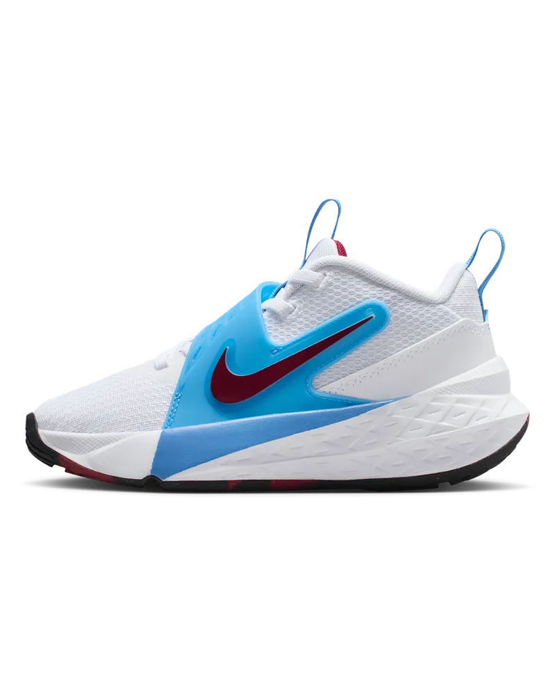 Nike Team Hustle D 12 Schuh (jüngere Kinder) - Weiß Weiß