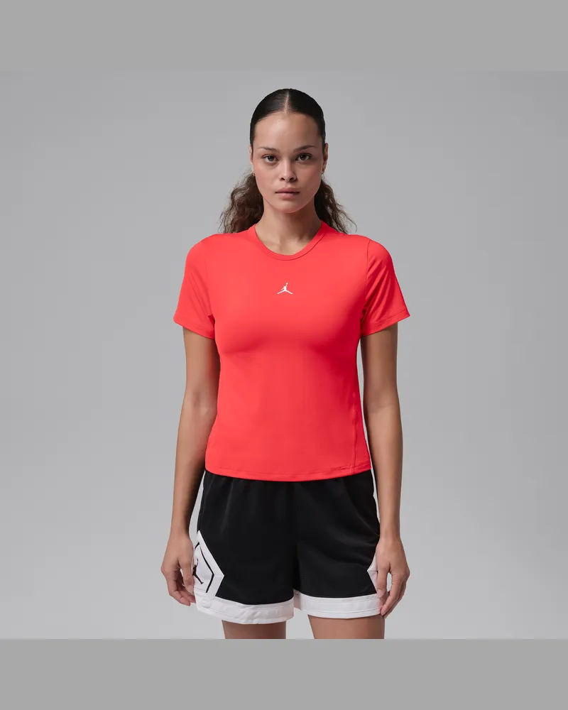 Jordan Sport Essentials Dri-FIT Kurzarmshirt (Damen) - Rot Rot