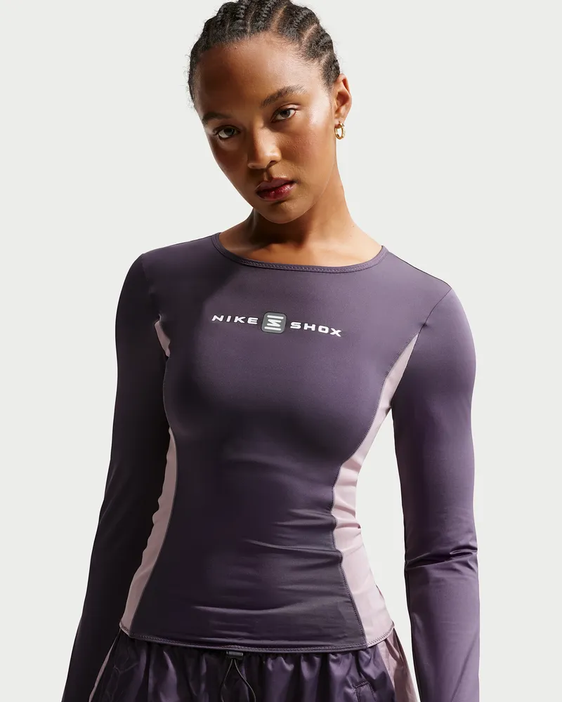 Nike Shox Longsleeve für Damen - Lila Lila