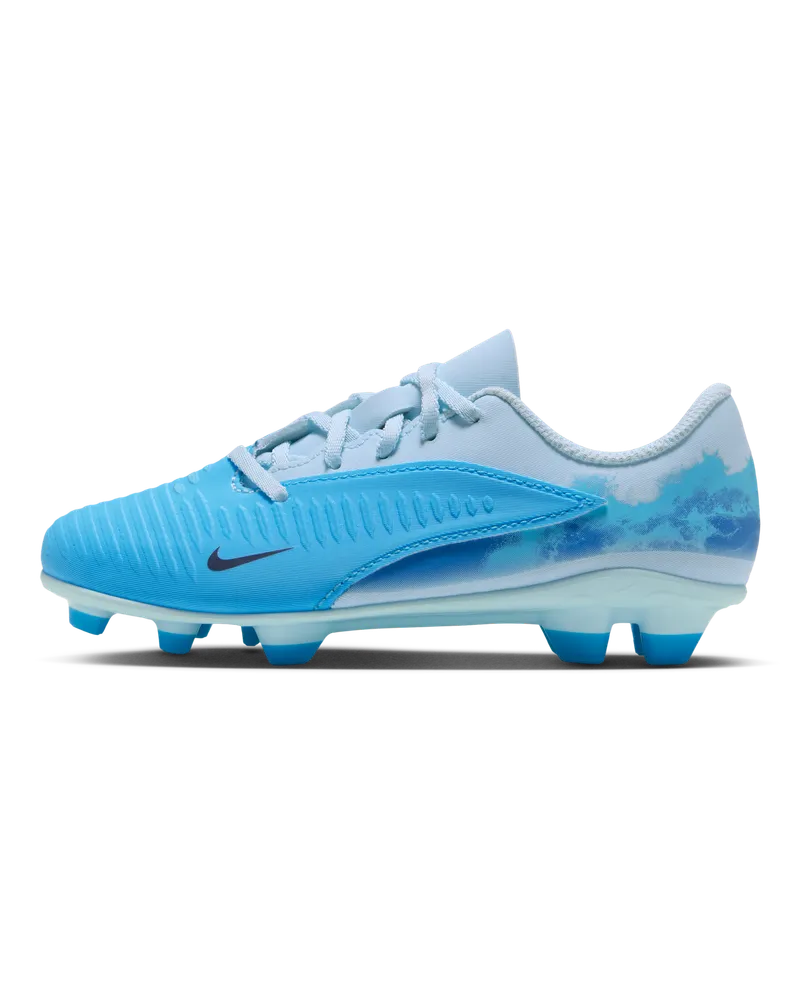 Nike Jr. Phantom 6 Low Club "Erling Haaland" Fußballschuh für verschiedene Böden (jüngere Kinder) - Blau Blau