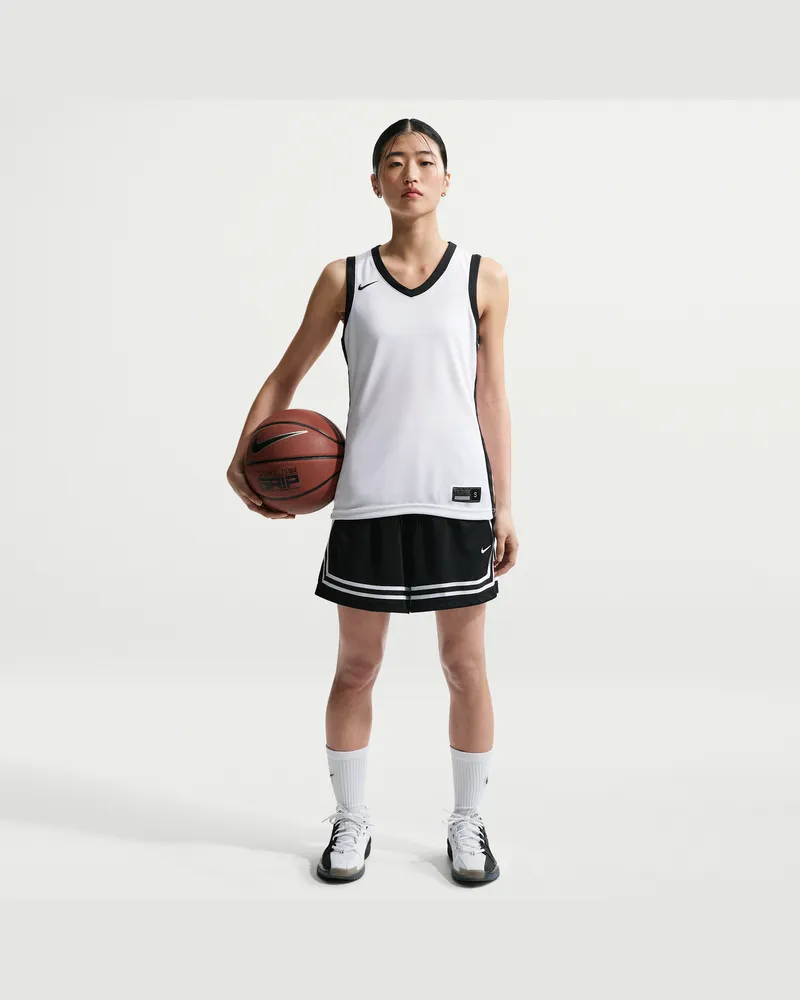 Nike Crossover Basketballshorts mit Dri-Fit-Technologie (ca. 13 cm) (Damen) - Schwarz Schwarz
