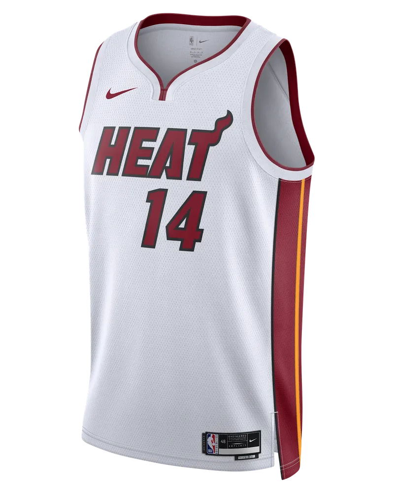 Nike Miami Heat Association Edition  Dri-FIT NBA Swingman Trikot für Herren - Weiß Weiß