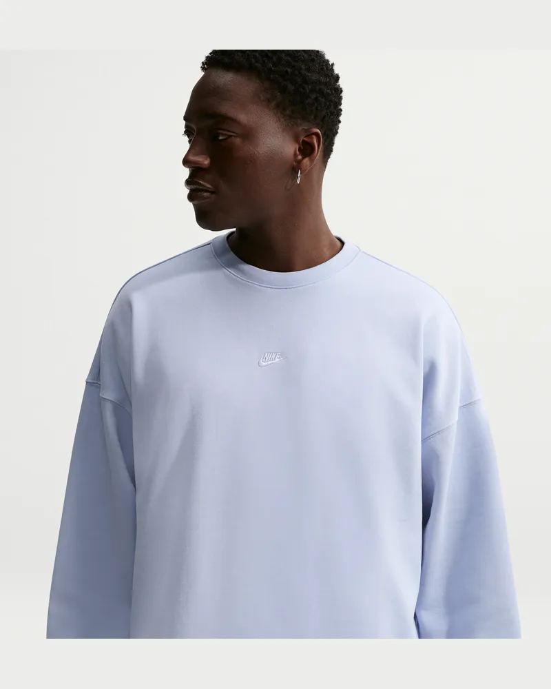 Nike Club French-Terry-Sweatshirt mit Rundhalsausschnitt (Herren) - Blau Blau