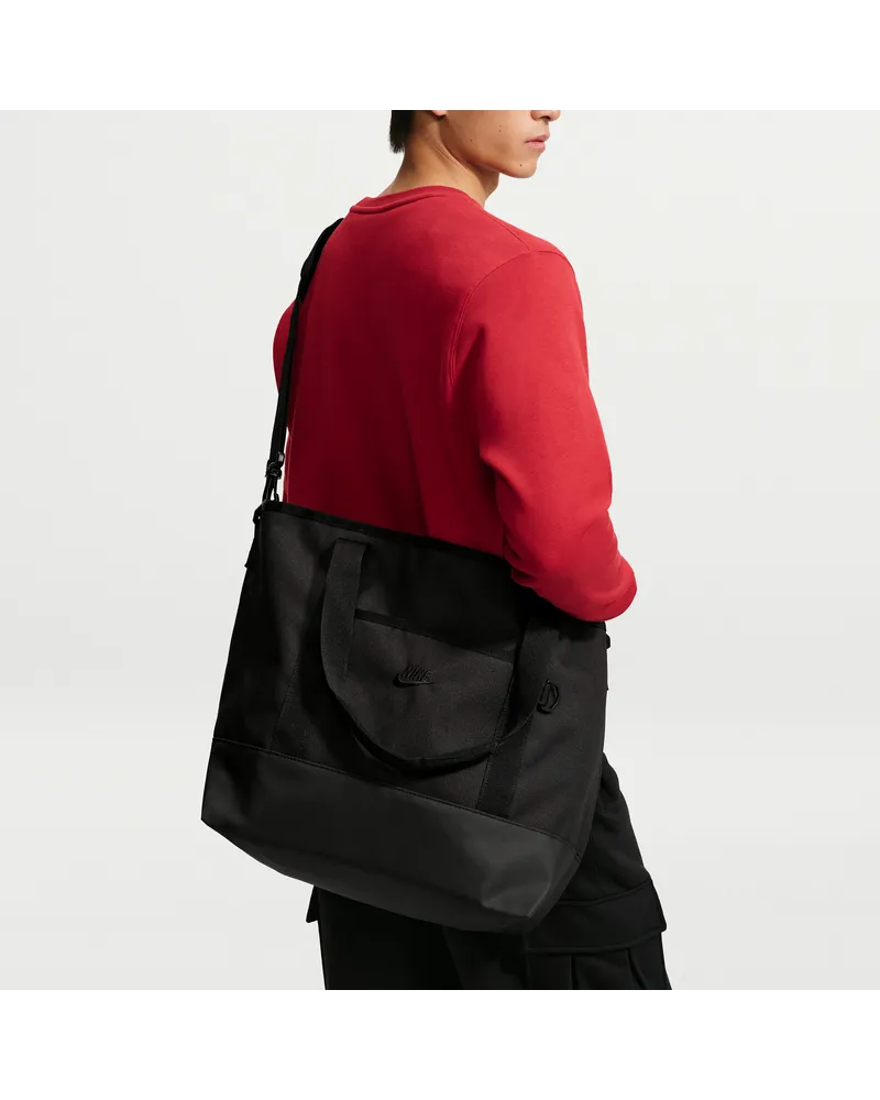 Nike Heritage Tragetasche (36 l) - Schwarz Schwarz