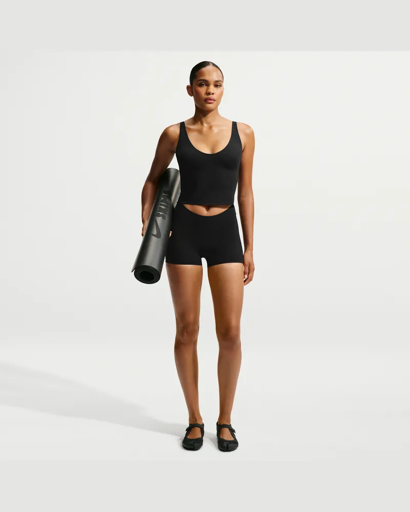 Nike SKIMS Studio Stretch Shorts (ca. 5 cm, Damen) - Schwarz Schwarz