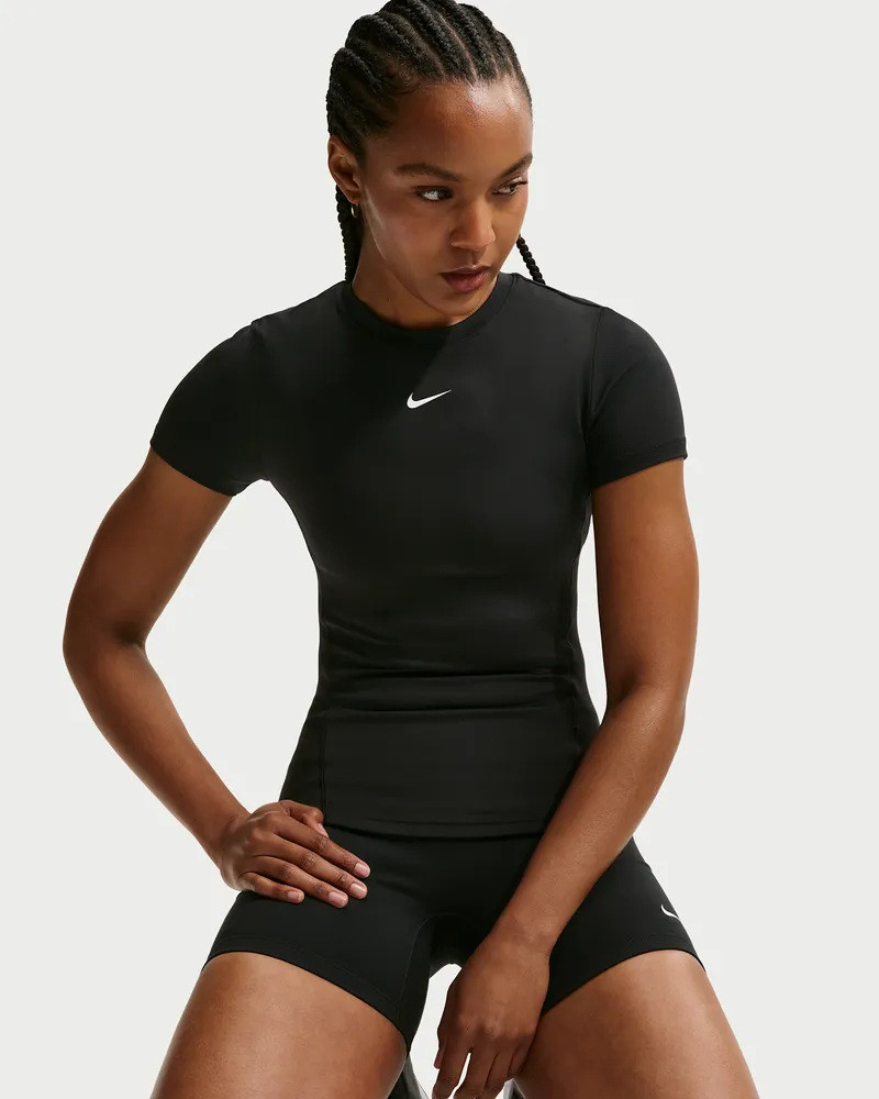 Nike One Fitted (Damen) - Schwarz Schwarz