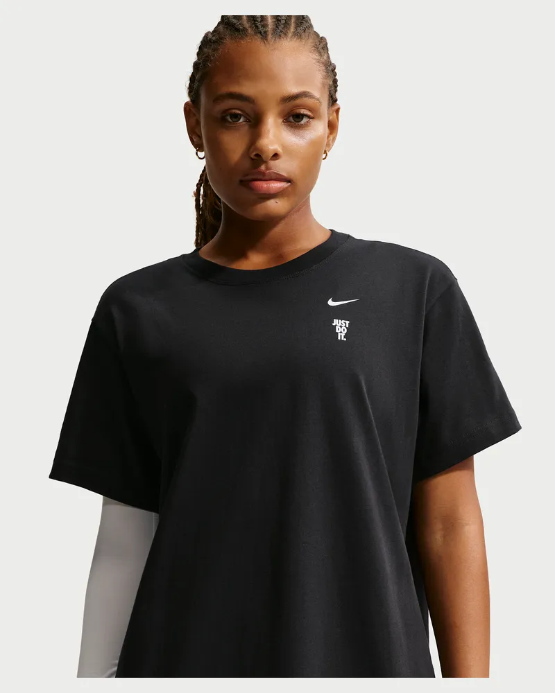 Nike kurzärmeliges Basketball-T-Shirt (Damen) - Schwarz Schwarz