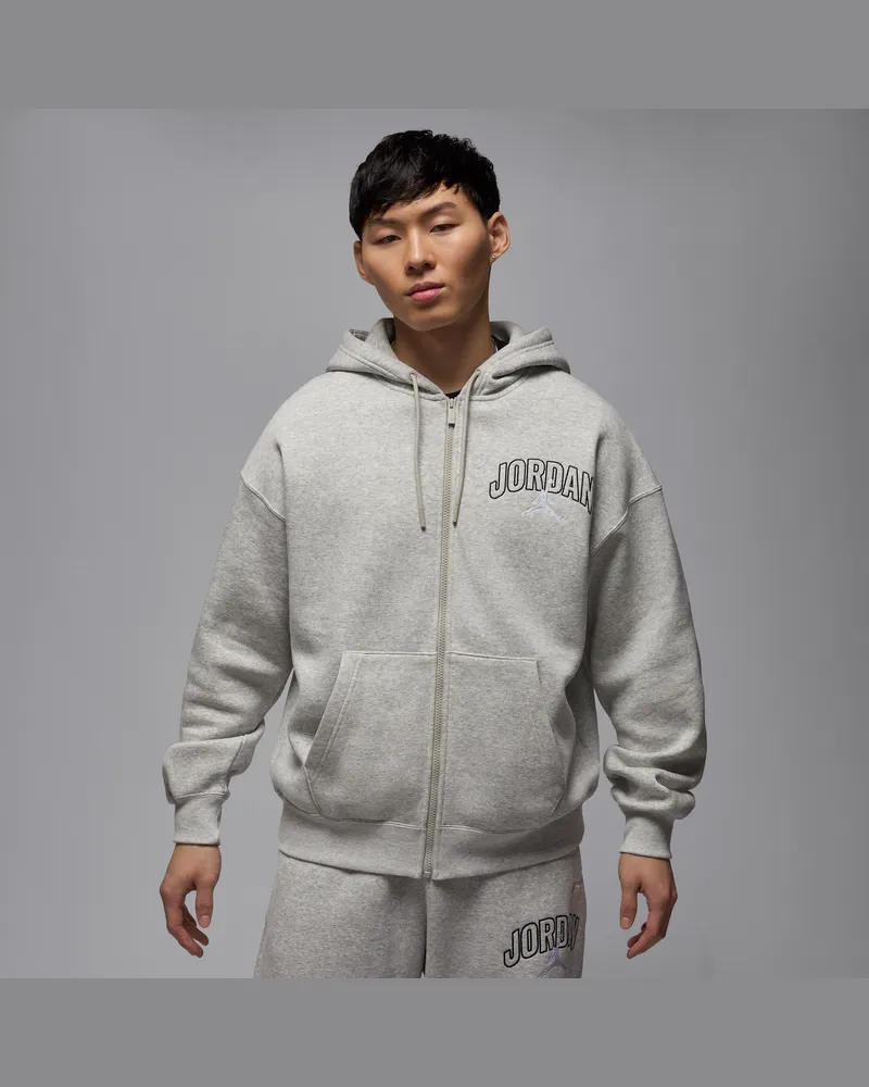 Jordan Brooklyn Fleece Oversize-Kapuzenjacke (Herren) - Grau Grau