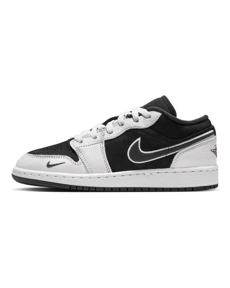 Jordan Air  1 Low SE Schuh (ältere Kinder) - Schwarz Schwarz