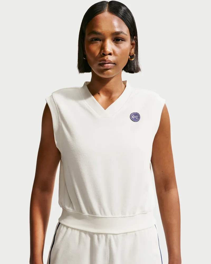 Nike Chill Terry Tanktop (Damen) - Weiß Weiß