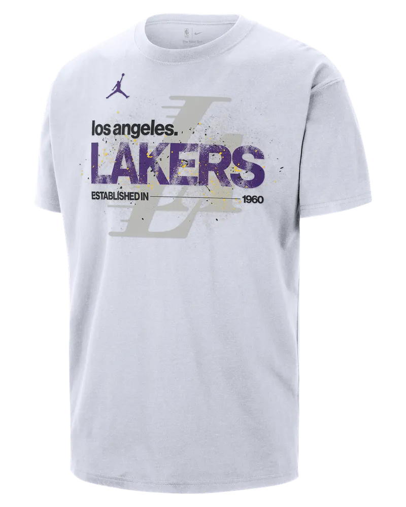 Jordan Los Angeles Lakers Courtside  '85 NBA Statement T-Shirt (Herren) - Weiß Weiß