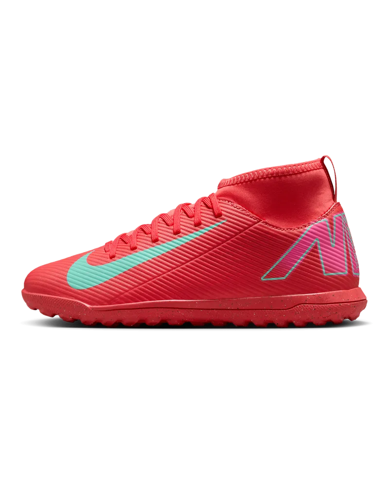 Nike Jr. Mercurial Superfly 10 Club TF High-Top-Fußballschuh (jüngere/ältere Kinder) - Rot Rot