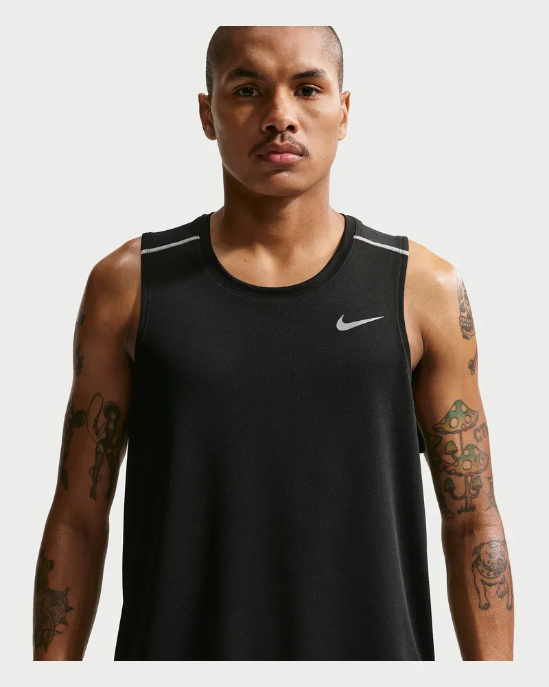 Nike Miler Dri-FIT Lauf-Tanktop (Herren) - Schwarz Schwarz
