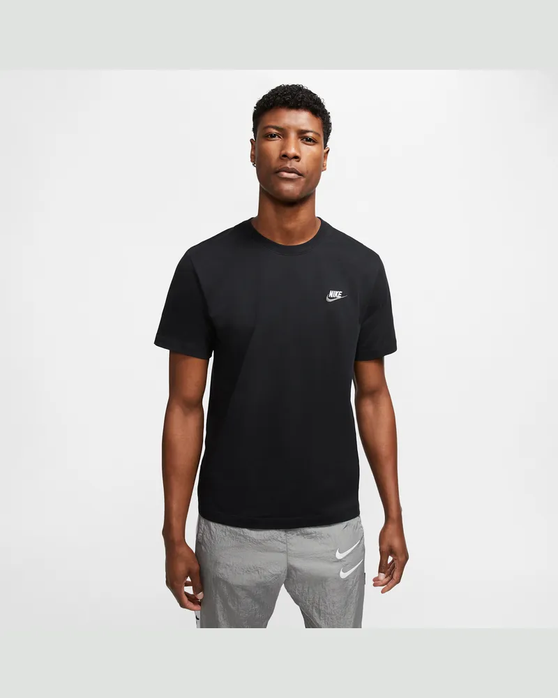 Nike Club Herren-T-Shirt - Schwarz Schwarz