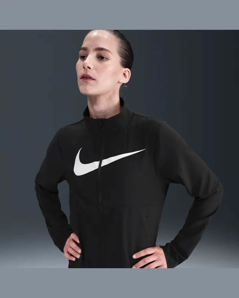 Nike Tempo Swoosh Run Dri-FIT Laufjacke (Damen) - Schwarz Schwarz