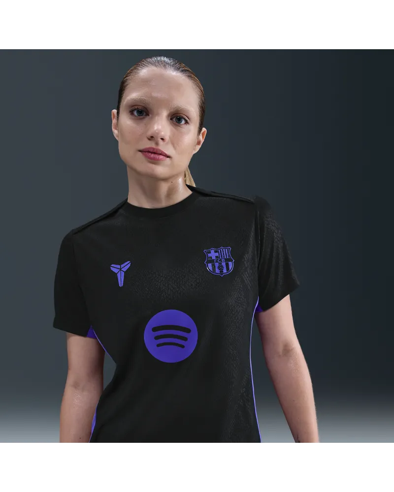 Nike FC Barcelona Academy Pro Away Kobe Dri-FIT Pre-Game Fußball-Kurzarmshirt (Damen) - Schwarz Schwarz