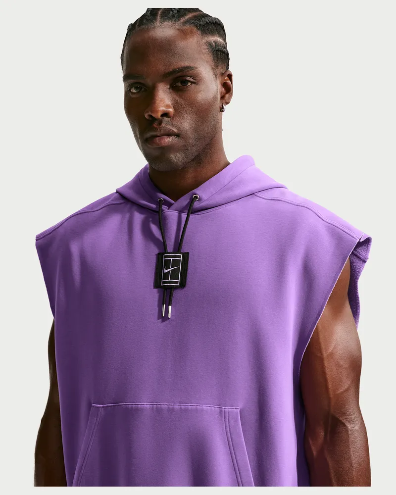 Nike Court Slam ärmelloser Tennis-Hoodie (Herren) - Lila Lila