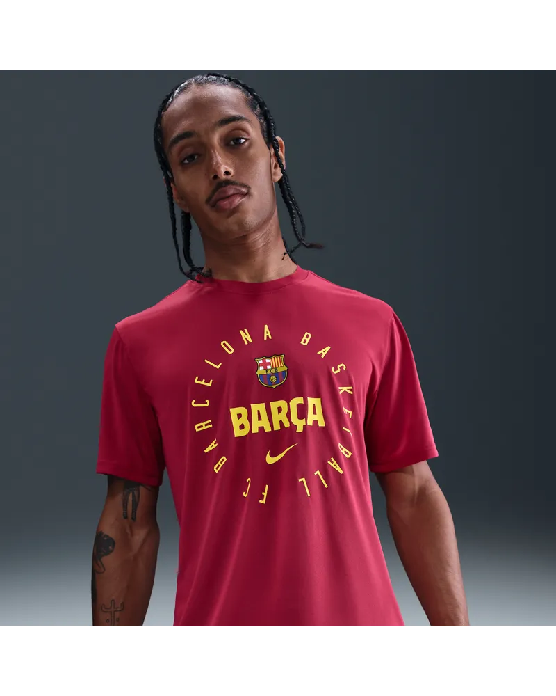Nike FCB kurzärmliges Trainings-T-Shirt (Herren) - Rot Rot