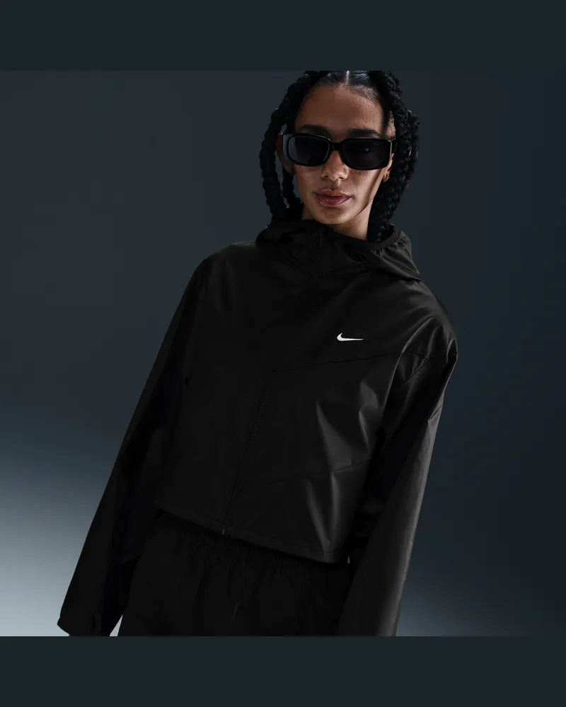 Nike Sportswear Windrunner weite gewebte Kapuzenjacke (Damen) - Schwarz Schwarz