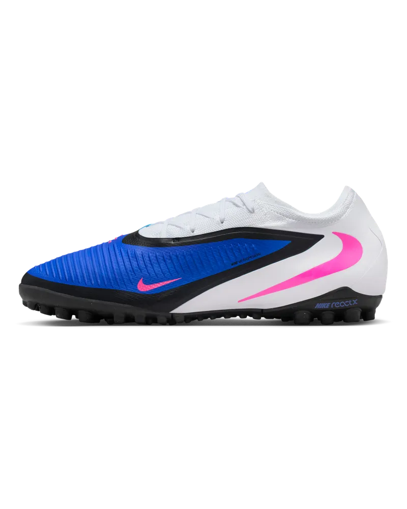 Nike Phantom 6 Low Pro Fußballschuh für Turf - Blau Blau