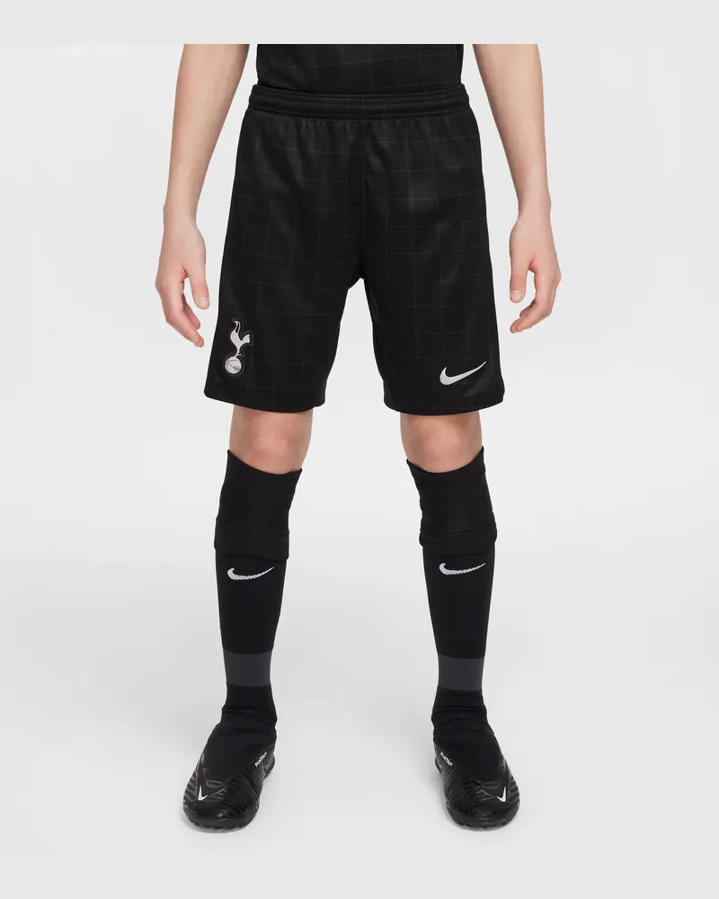 Nike Tottenham Hotspur 2025/26 Stadium Away  Replika-Fußballshorts mit Dri-FIT-Technologie (ältere Kinder) - Schwarz Schwarz
