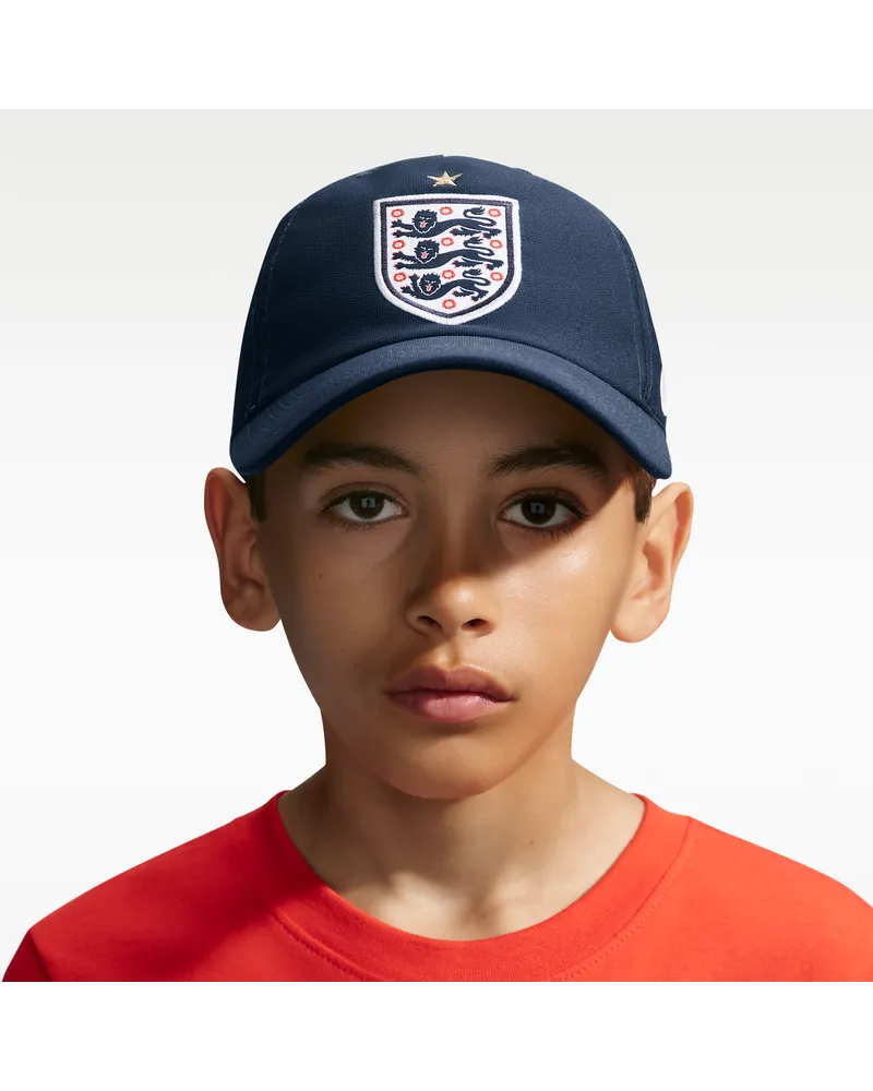 Nike England 2026/27  Club Cap Poly 5P (Jugendliche) - Blau Blau