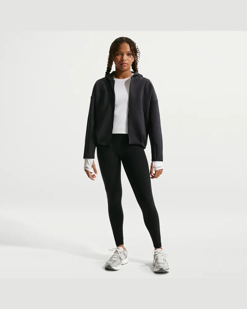 Nike MAVN Leggings mit Dri-FIT-Technologie und hohem Bund für Mädchen - Schwarz Schwarz