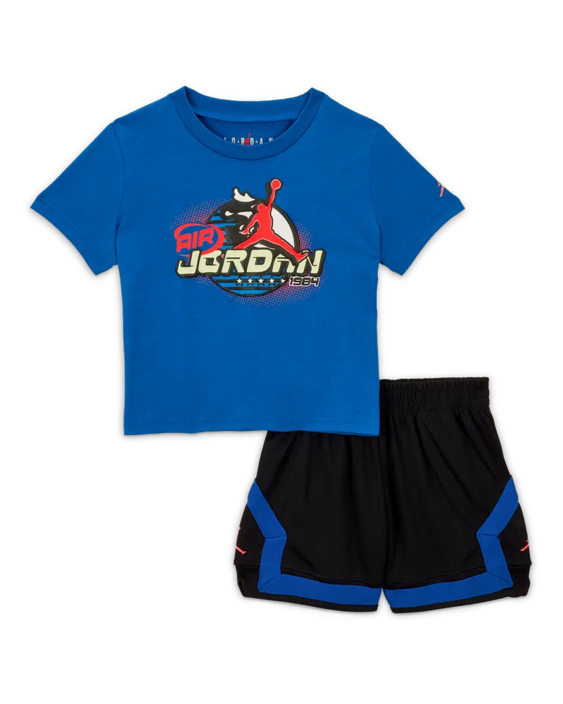 Jordan Super Splash 2-teiliges Tech-Shorts-Set (Kleinkinder) - Schwarz Schwarz