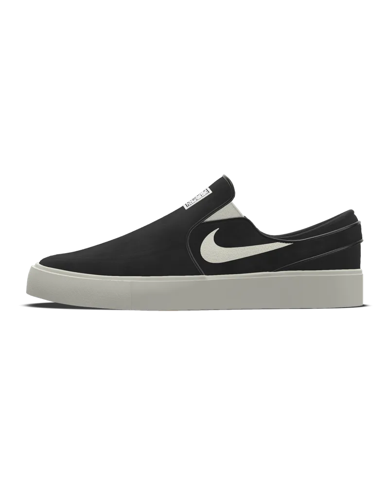 Nike SB Zoom Janoski Slip By You personalisierbarer Skateboardschuh (Herren) - Schwarz Schwarz