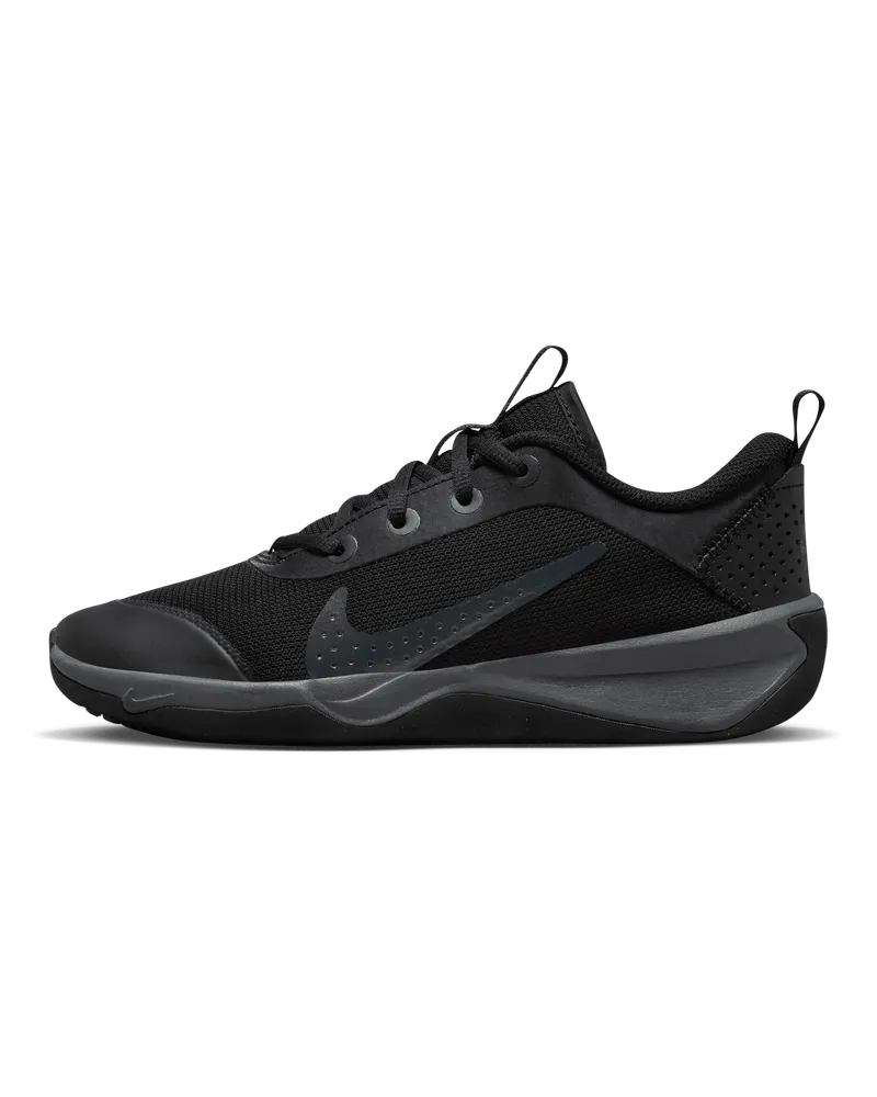 Nike Omni Multi-Court Hallenschuh für ältere Kinder - Schwarz Schwarz