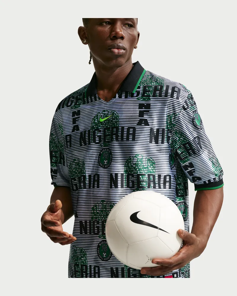Nike Nigeria Energy  Dri-FIT Kurzarm-Fußballoberteil für Herren - Weiß Weiß