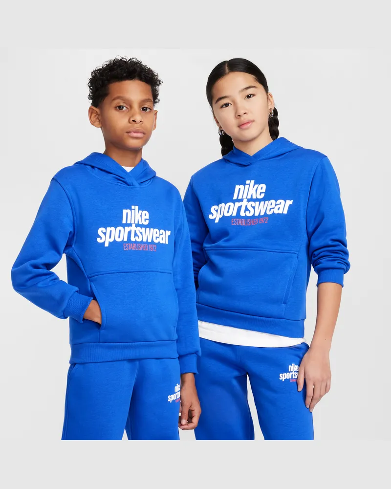 Nike Club Fleece Hoodie (ältere Kinder) - Blau Blau