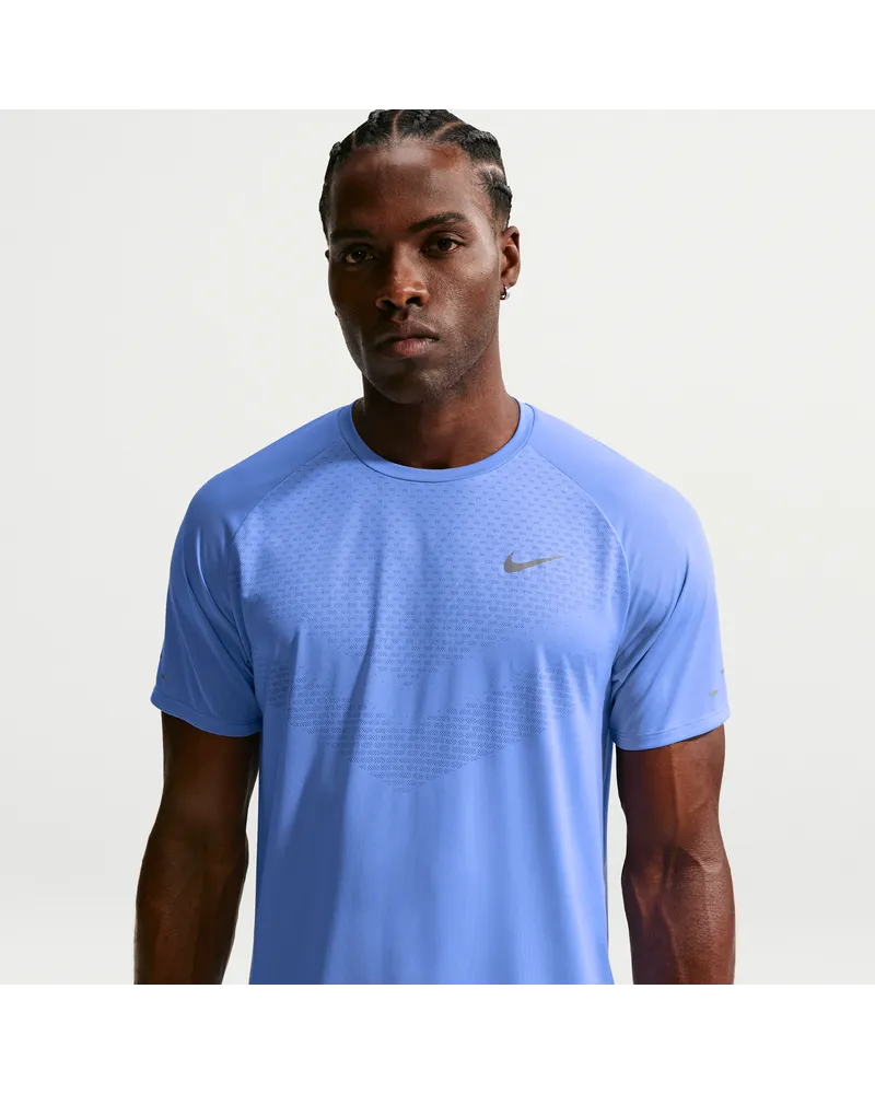 Nike Stride Dri-FIT ADV Kurzarm-Laufoberteil (Herren) - Blau Blau