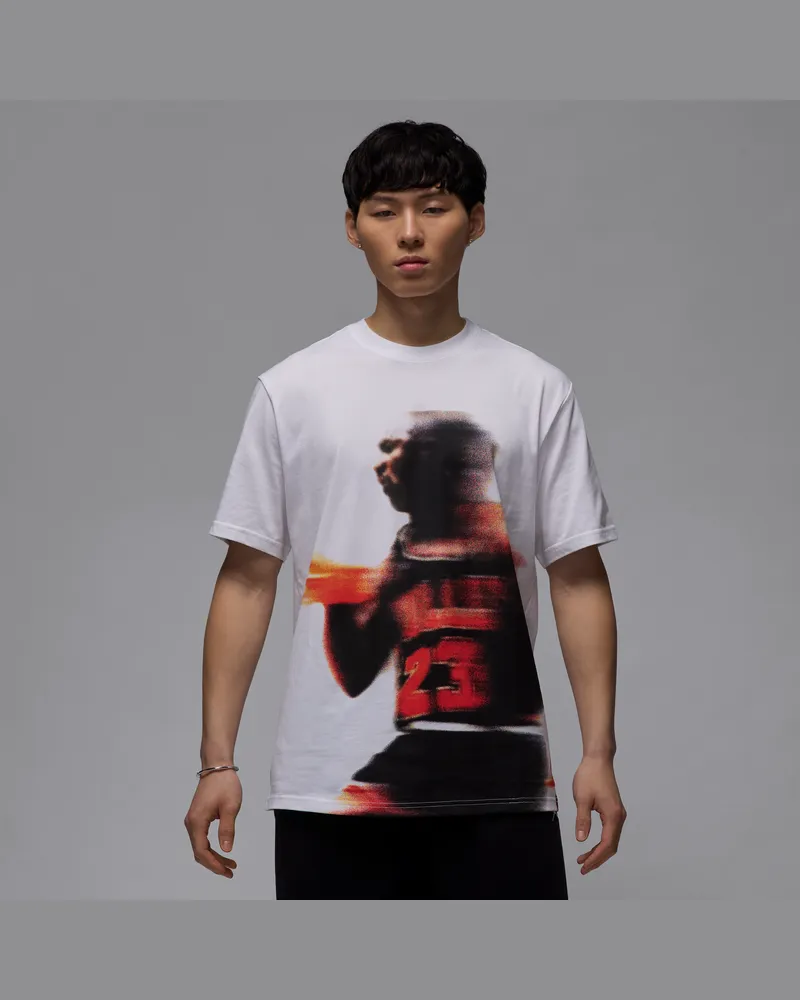Jordan Sport T-Shirt mit Grafik und Dri-FIT-Technologie für Herren - Weiß Weiß