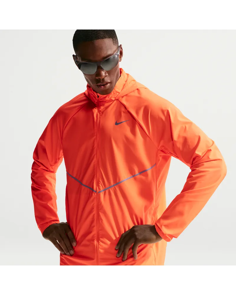 Nike Miler Repel Laufjacke mit UV-Schutz (Herren) - Orange Orange