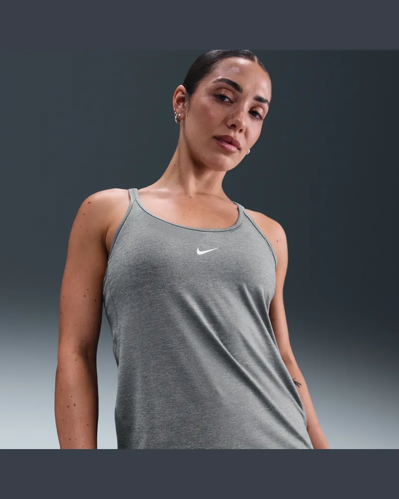 Nike One Classic Dri-FIT Tanktop mit Trägern für Damen - Grau Grau