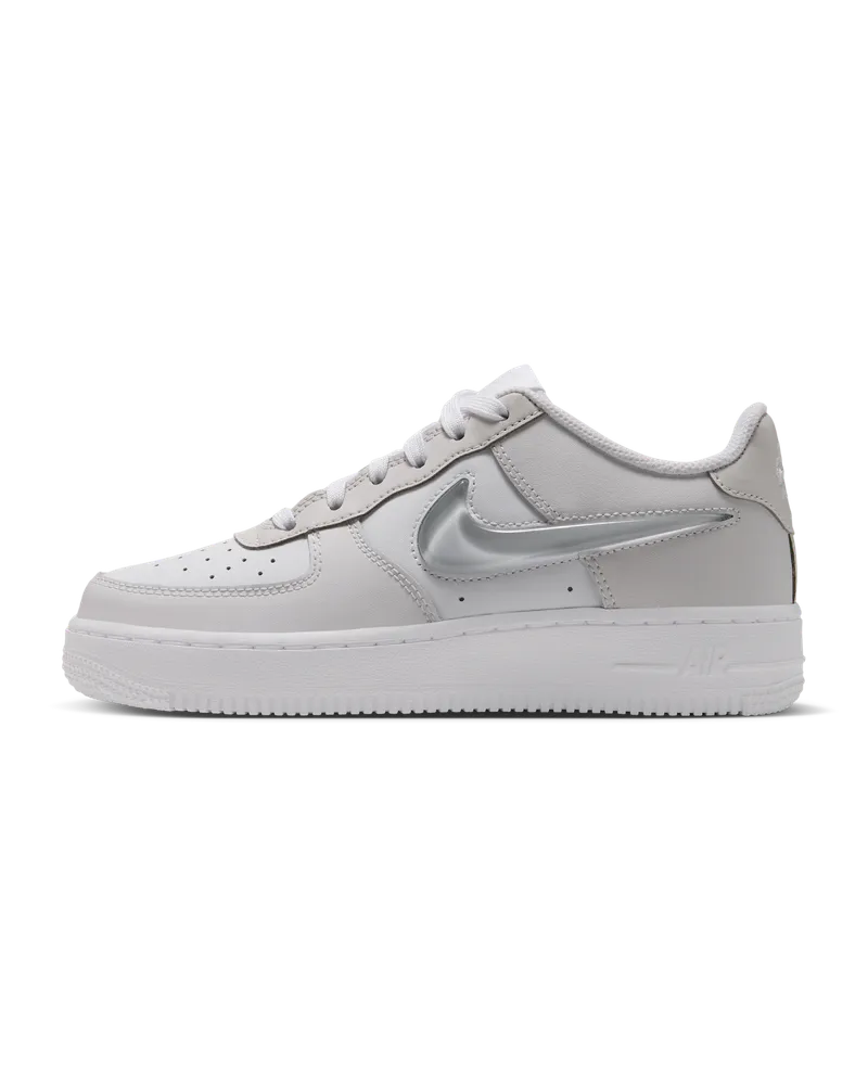 Nike Air Force 1 "Jelly Swoosh" Schuh (ältere Kinder) - Weiß Weiß