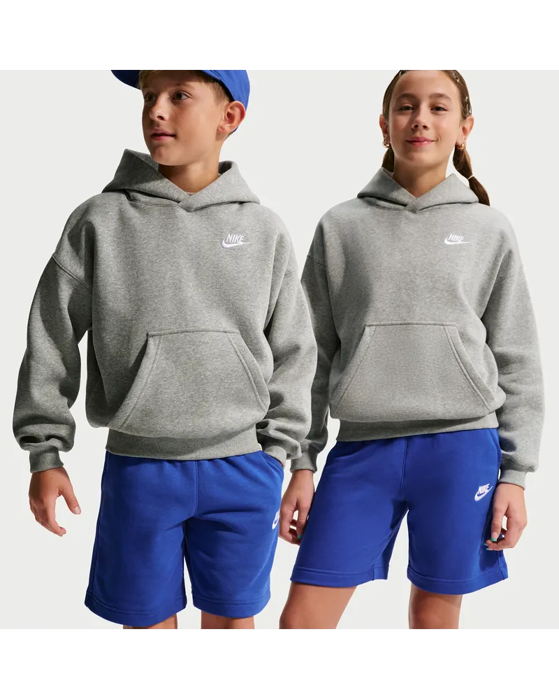 Nike Club Fleece Oversize-Hoodie (ältere Kinder) - Grau Grau