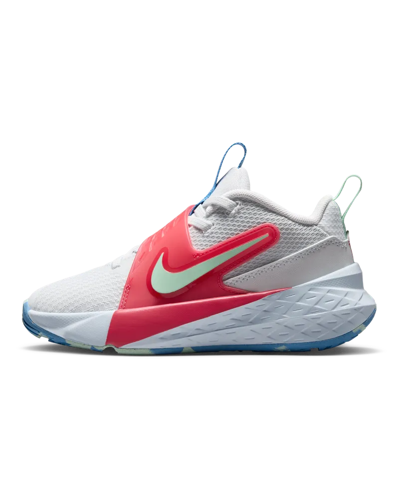 Nike Team Hustle D 12 Schuh (jüngere Kinder) - Weiß Weiß